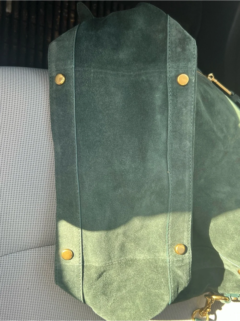 NWOT Rebecca Minkoff Mab Green Suede Leather Hobo Bag